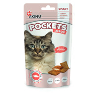 Akinu Pockets polš. pro kočky losos 40g XT
