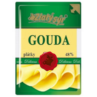 Gouda 48% 100g Zlatý sýr plátky